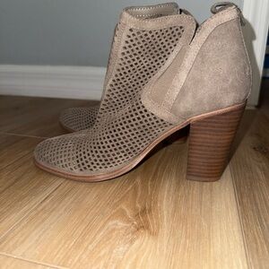 Vince Camuto Taupe Ankle Booties
